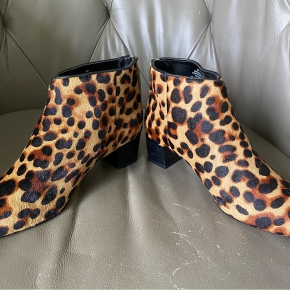 NINE WEST Anura Animal Print Boots Ankle Booties Women’s Size 6 - Picture 4 of 10